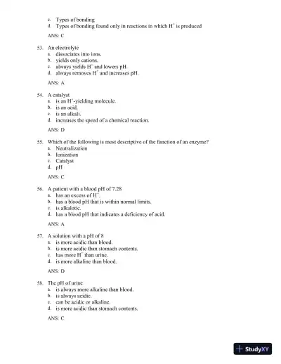 Test Bank for The Human Body in Health and Illness, 7th Edition (Chapters 1-27) - Page 22 preview image
