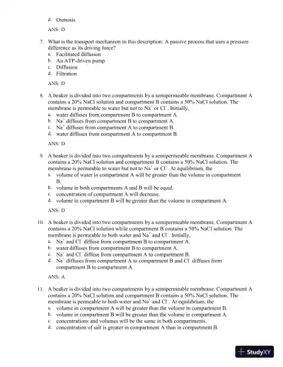 Test Bank for The Human Body in Health and Illness, 7th Edition (Chapters 1-27) - Page 26 preview image