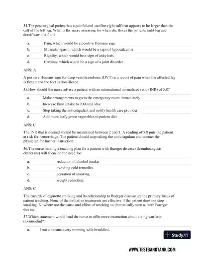Clinical Guidelines in Primary Care: A Reference and Review Book 1st Edition Test Bank - Page 12 preview image