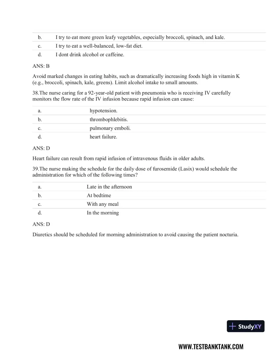 Clinical Guidelines in Primary Care: A Reference and Review Book 1st Edition Test Bank, page 13