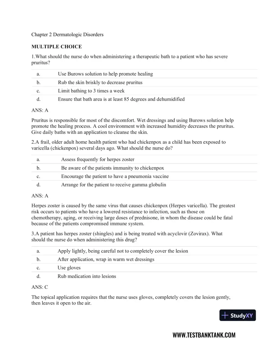 Clinical Guidelines in Primary Care: A Reference and Review Book 1st Edition Test Bank, page 14