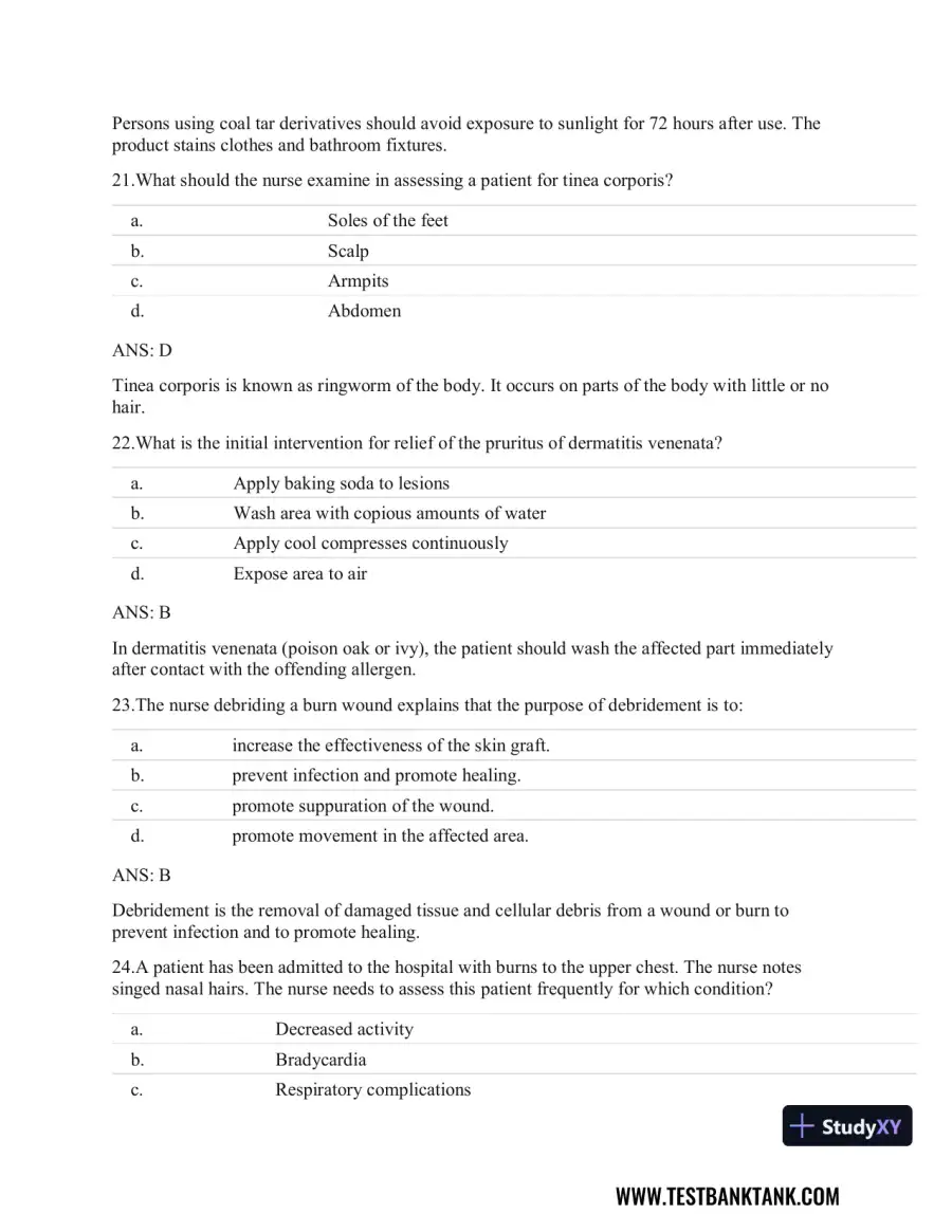 Clinical Guidelines in Primary Care: A Reference and Review Book 1st Edition Test Bank, page 20