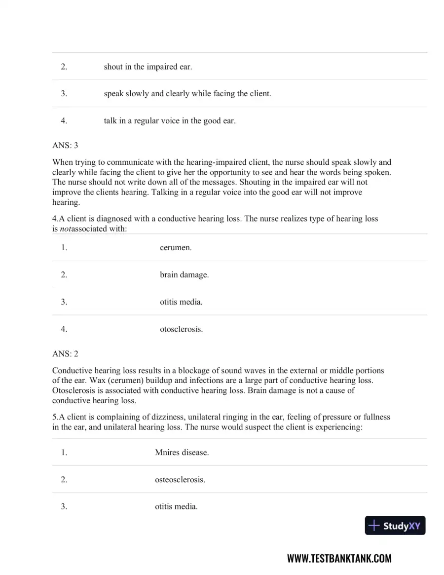 Clinical Guidelines in Primary Care: A Reference and Review Book 1st Edition Test Bank, page 26
