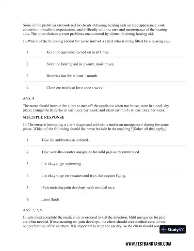 Clinical Guidelines in Primary Care: A Reference and Review Book 1st Edition Test Bank - Page 30 preview image