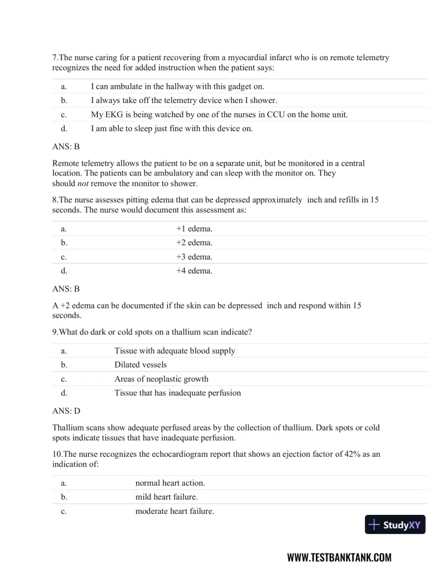 Clinical Guidelines in Primary Care: A Reference and Review Book 1st Edition Test Bank, page 4