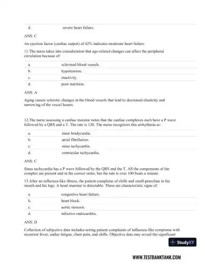 Clinical Guidelines in Primary Care: A Reference and Review Book 1st Edition Test Bank - Page 5 preview image
