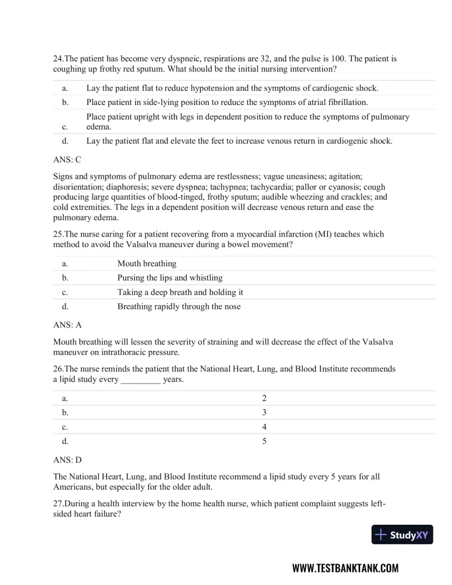 Clinical Guidelines in Primary Care: A Reference and Review Book 1st Edition Test Bank, page 9
