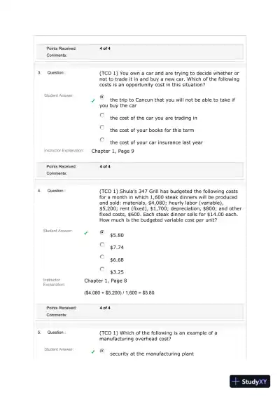 Understanding Key Concepts in Managerial Accounting - Page 3 preview image
