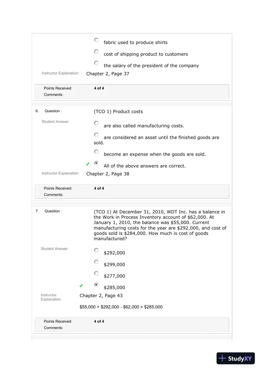 Understanding Key Concepts in Managerial Accounting, page 4