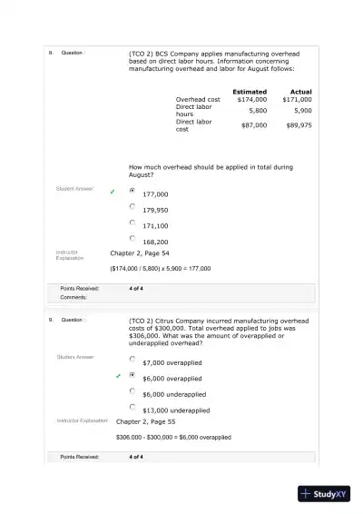 Understanding Key Concepts in Managerial Accounting - Page 5 preview image