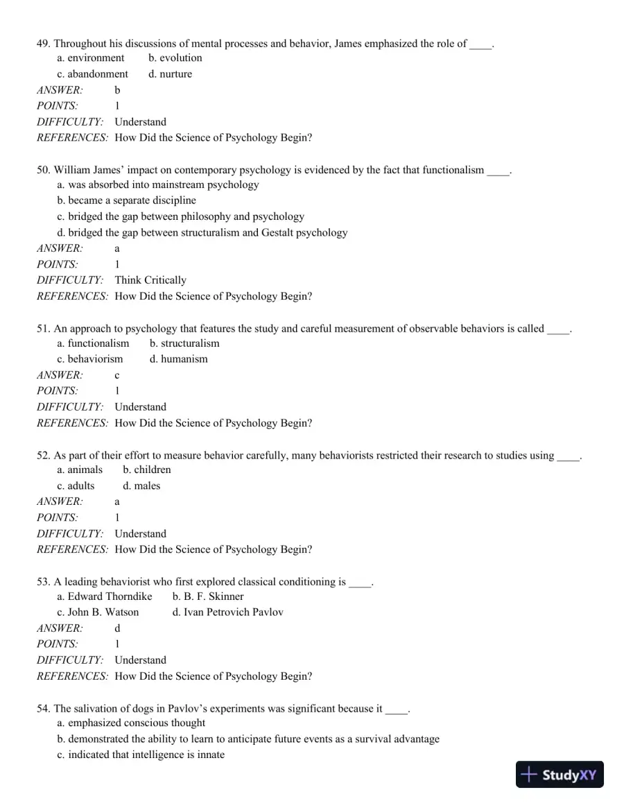 Discovering Psychology: The Science of Mind 1st Edition Test Bank, page 12