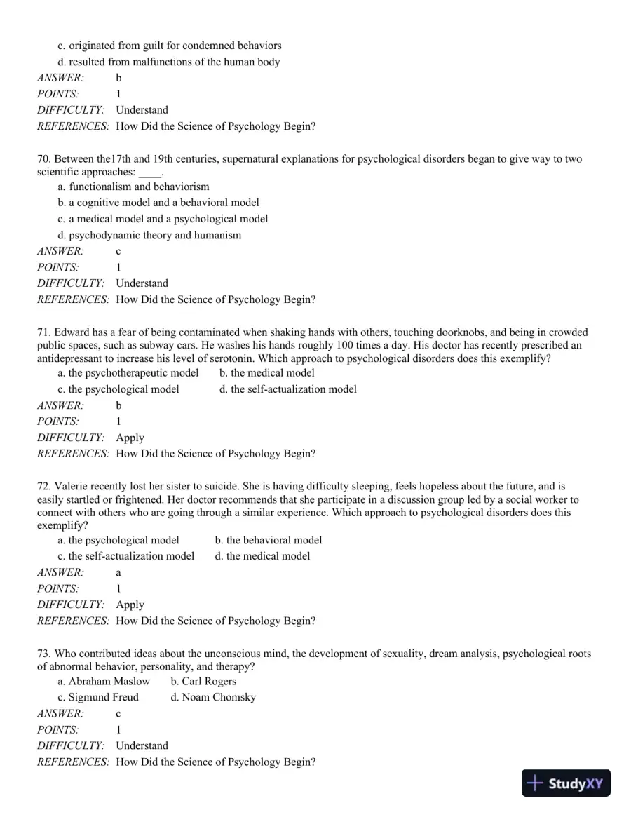 Discovering Psychology: The Science of Mind 1st Edition Test Bank, page 16