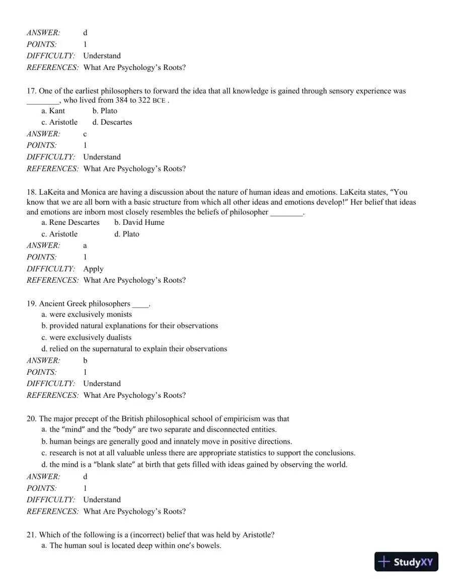 Discovering Psychology: The Science of Mind 1st Edition Test Bank, page 5