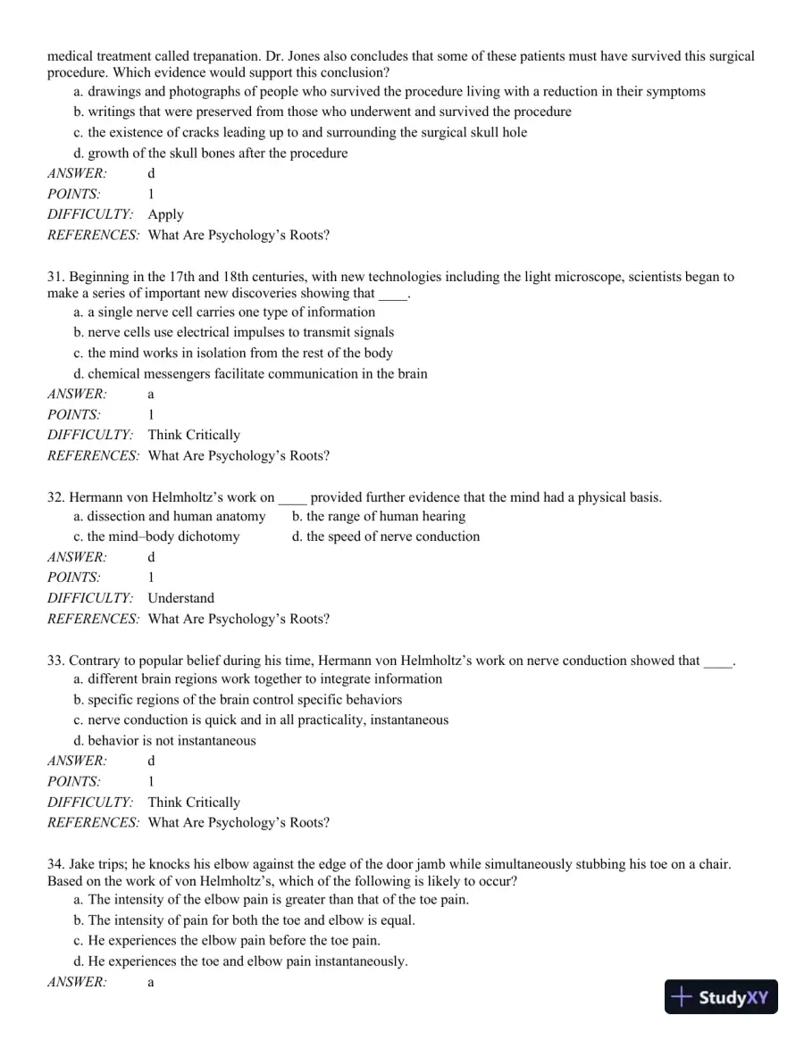 Discovering Psychology: The Science of Mind 1st Edition Test Bank, page 8