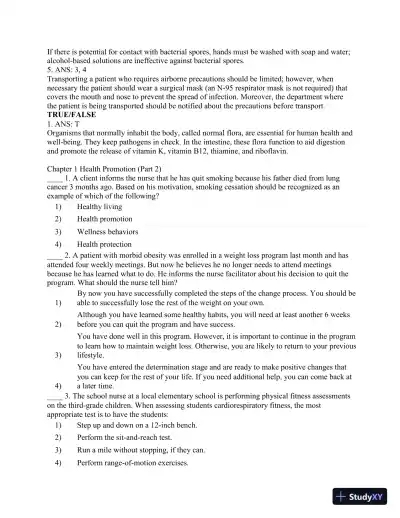 Test Bank for CURRENT Medical Diagnosis and Treatment 2020, 59th Edition - Page 10 preview image