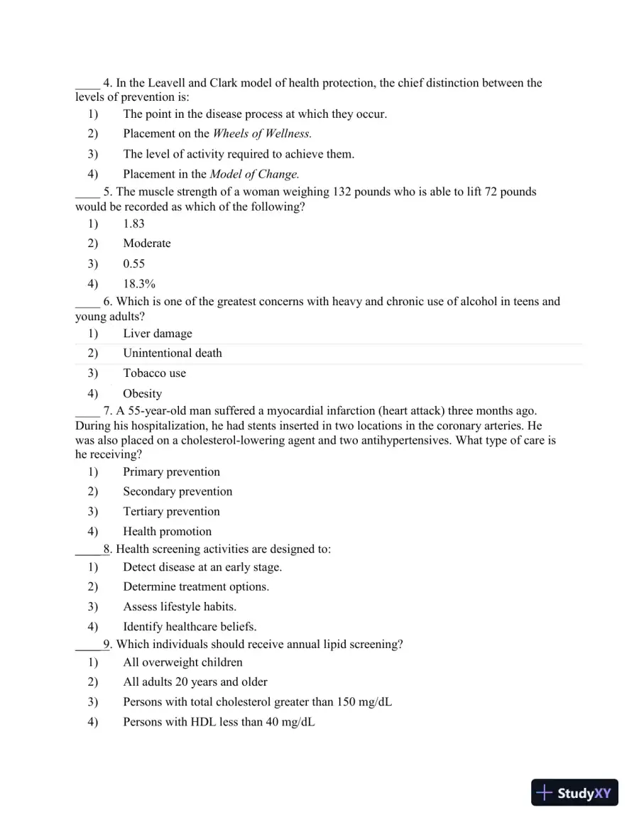 Test Bank for CURRENT Medical Diagnosis and Treatment 2020, 59th Edition, page 11