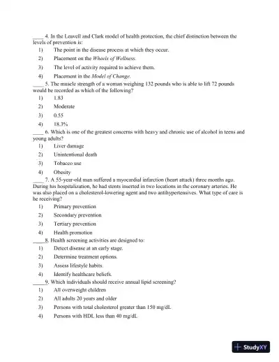 Test Bank for CURRENT Medical Diagnosis and Treatment 2020, 59th Edition - Page 11 preview image