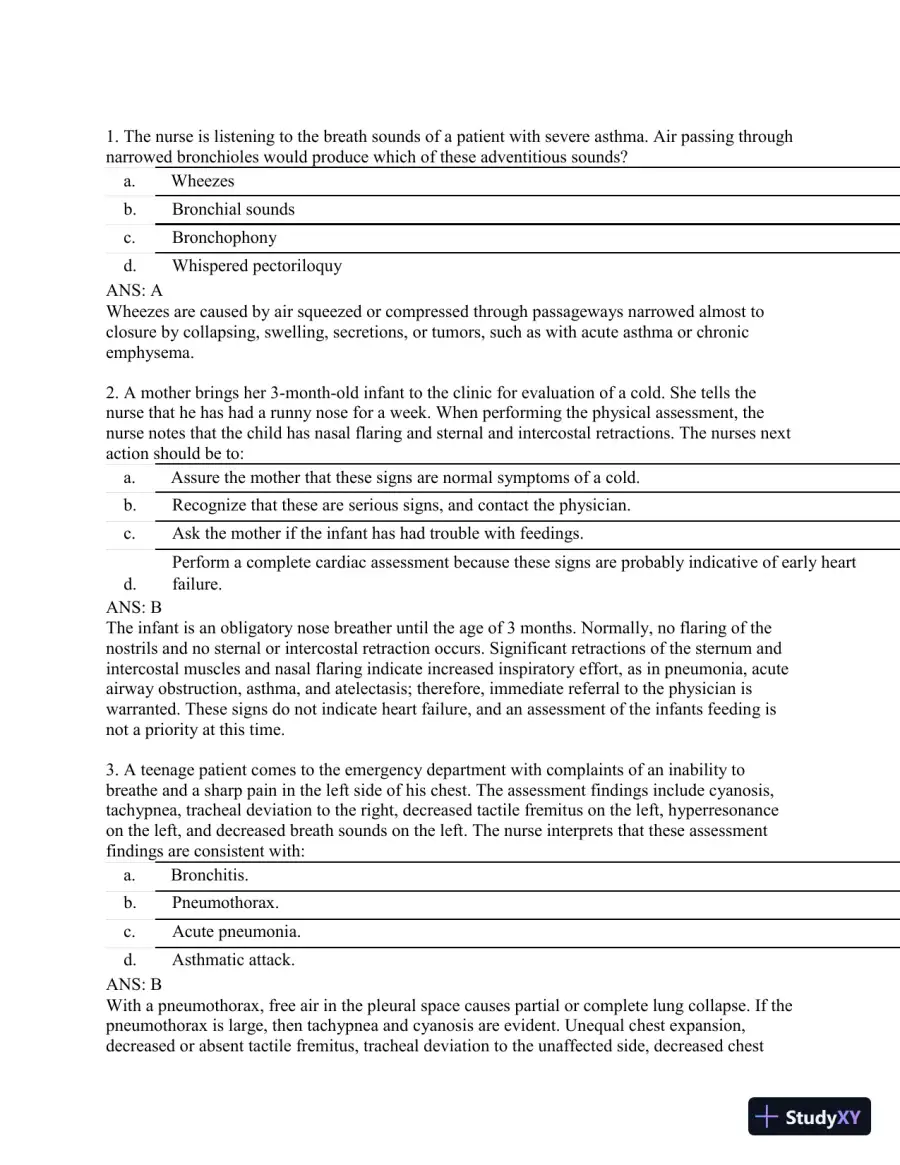 Test Bank for CURRENT Medical Diagnosis and Treatment 2020, 59th Edition, page 16