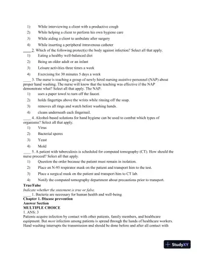 Test Bank for CURRENT Medical Diagnosis and Treatment 2020, 59th Edition - Page 6 preview image