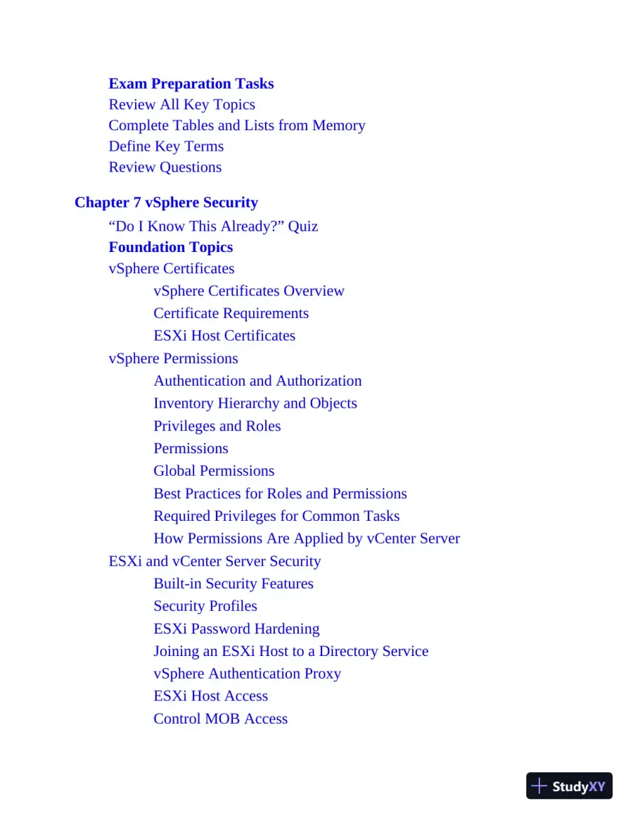 VCP-DCV for vSphere 7.x Exam 2V0-21.20 Official Cert Guide, 4th edition (2021), page 25
