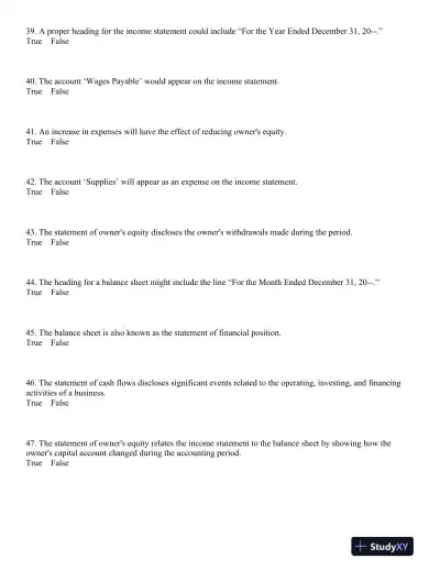 Principles of Financial Accounting 12th Edition Test Bank - Page 6 preview image