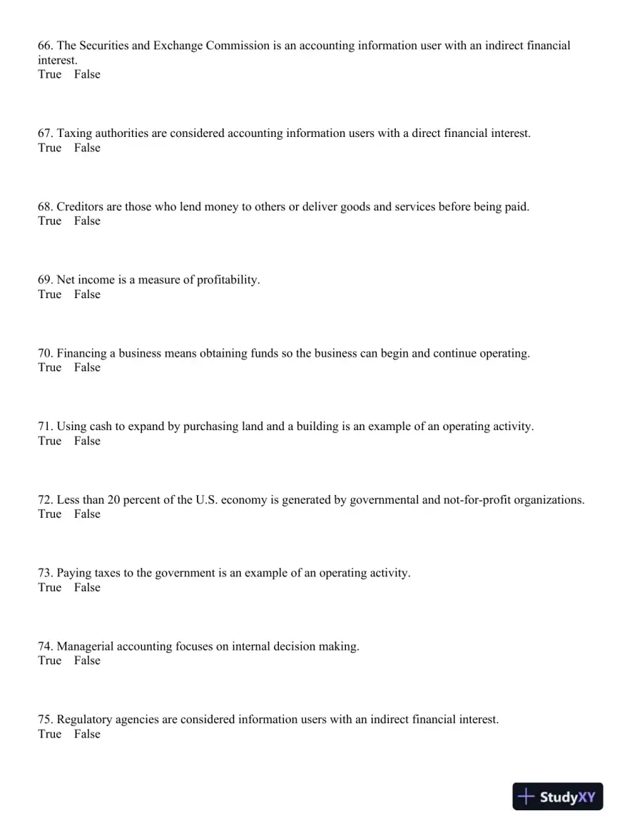 Principles of Financial Accounting 12th Edition Test Bank, page 9