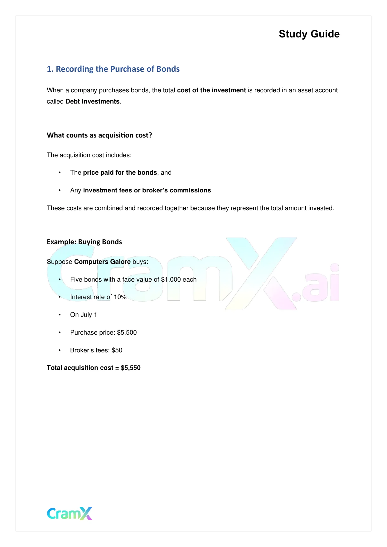 Accounting Principles II – Investments - Page 3 preview image
