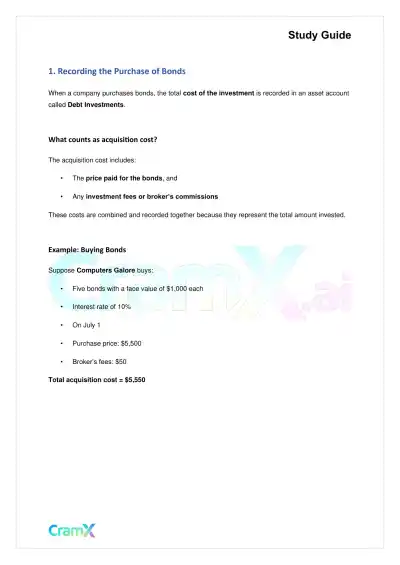 Accounting Principles II – Investments - Page 3 preview image
