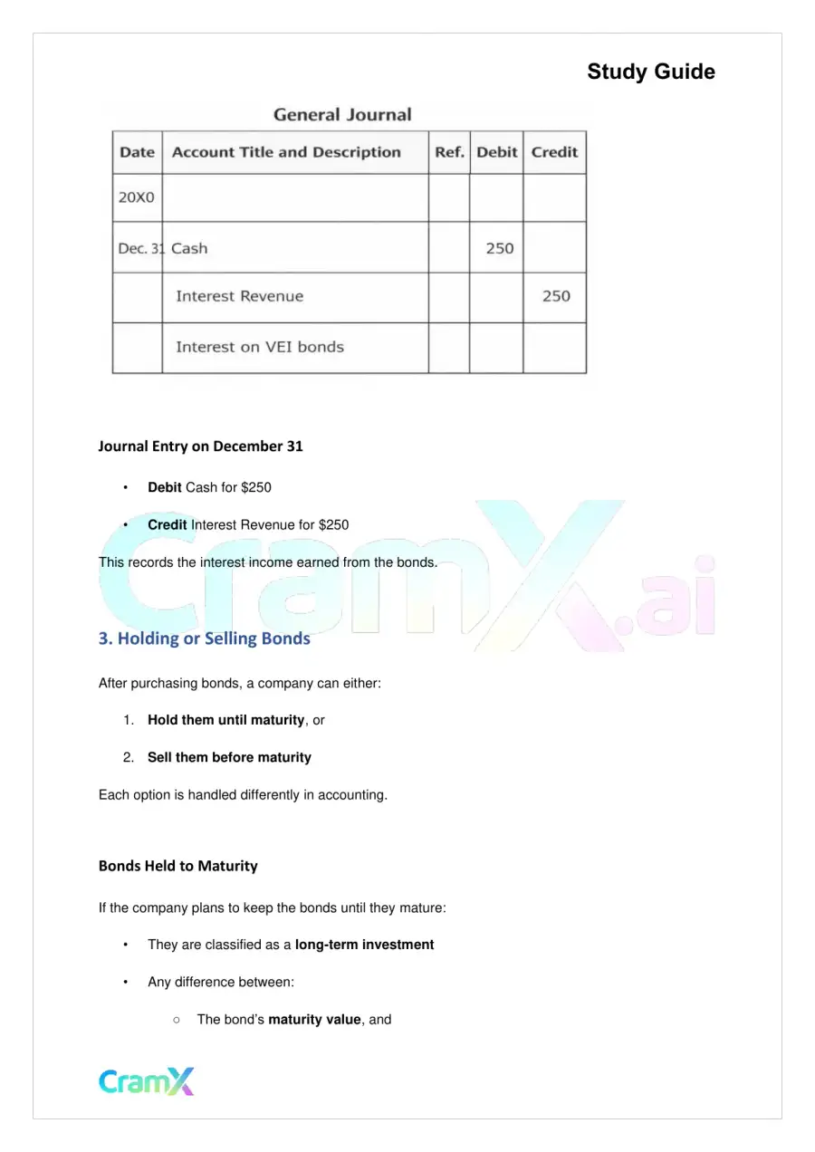 Accounting Principles II – Investments, page 5