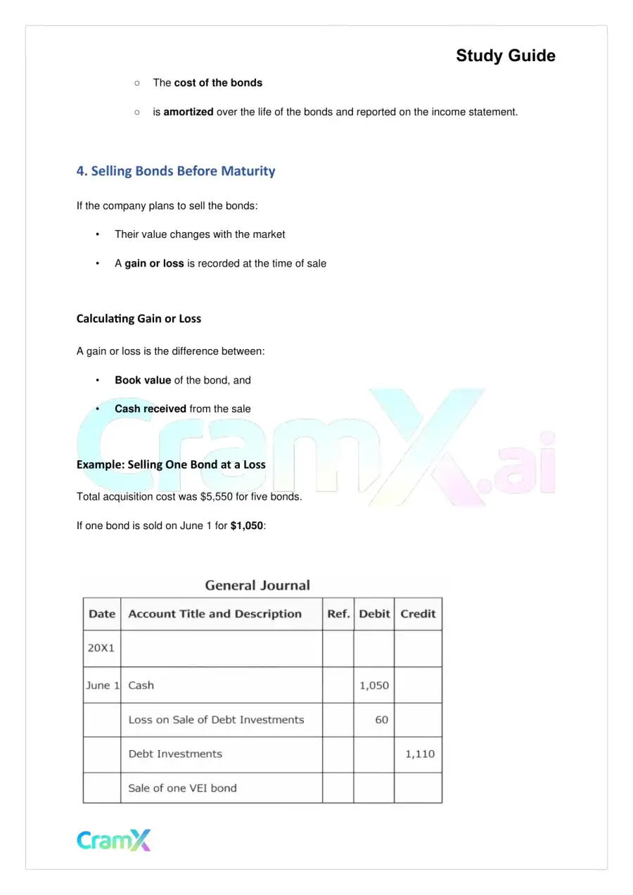 Accounting Principles II – Investments, page 6