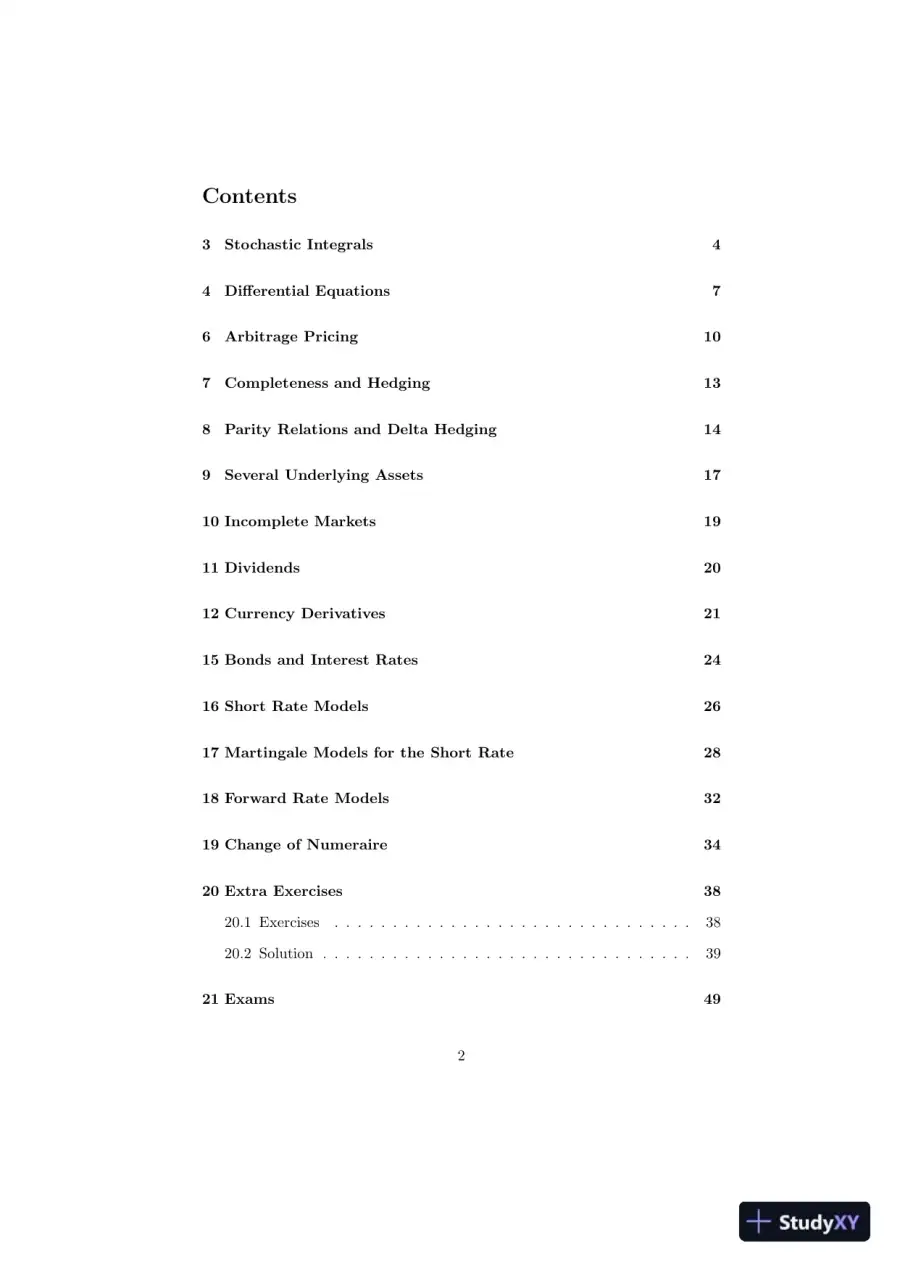 Solution Manual for Arbitrage Theory in Continuous Time, 2nd Edition, page 3