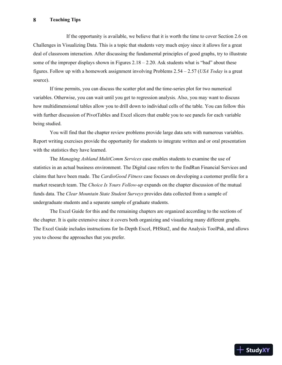 Solution Manual For Statistics for Managers Using Microsoft Excel, 7th Edition, page 12