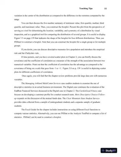 Solution Manual For Statistics for Managers Using Microsoft Excel, 7th Edition - Page 15 preview image