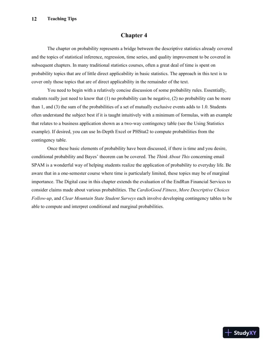 Solution Manual For Statistics for Managers Using Microsoft Excel, 7th Edition, page 16