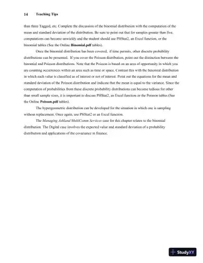 Solution Manual For Statistics for Managers Using Microsoft Excel, 7th Edition - Page 18 preview image