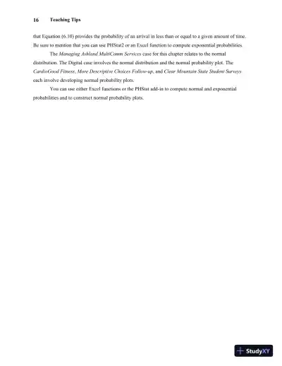 Solution Manual For Statistics for Managers Using Microsoft Excel, 7th Edition - Page 20 preview image