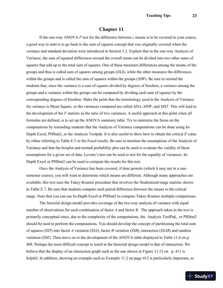 Solution Manual For Statistics for Managers Using Microsoft Excel, 7th Edition, page 27