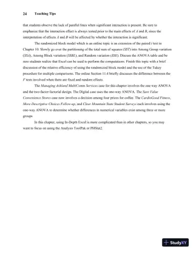 Solution Manual For Statistics for Managers Using Microsoft Excel, 7th Edition - Page 28 preview image