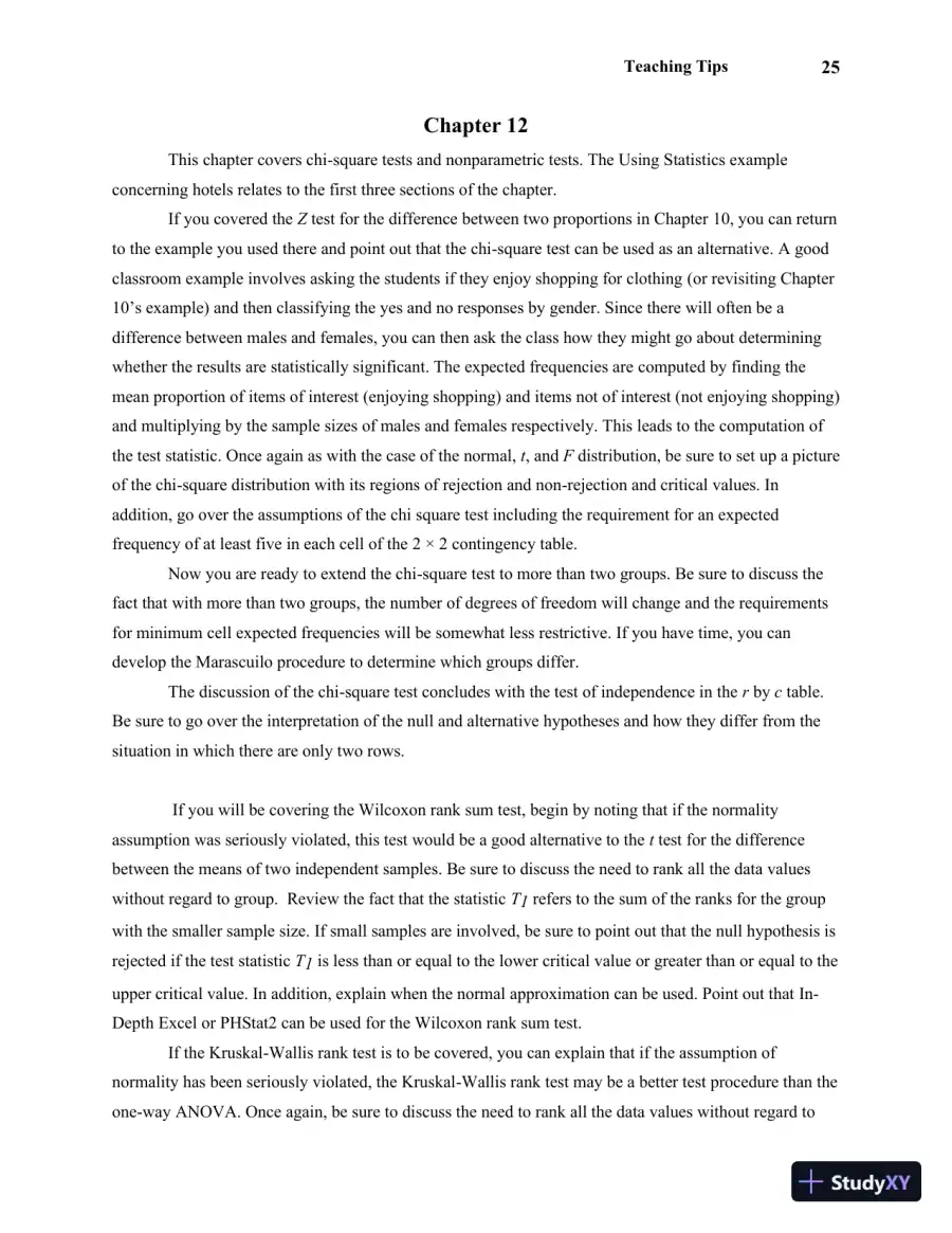Solution Manual For Statistics for Managers Using Microsoft Excel, 7th Edition, page 29