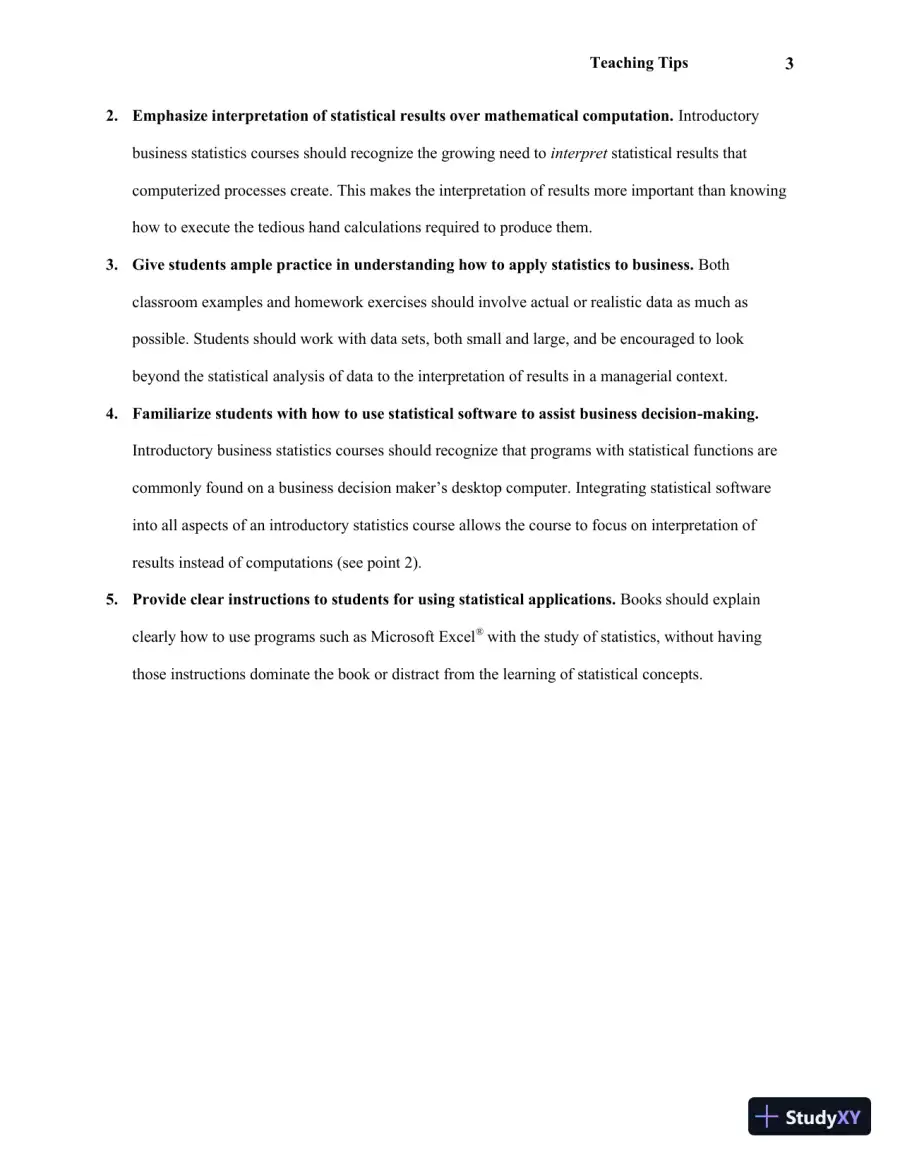Solution Manual For Statistics for Managers Using Microsoft Excel, 7th Edition, page 7