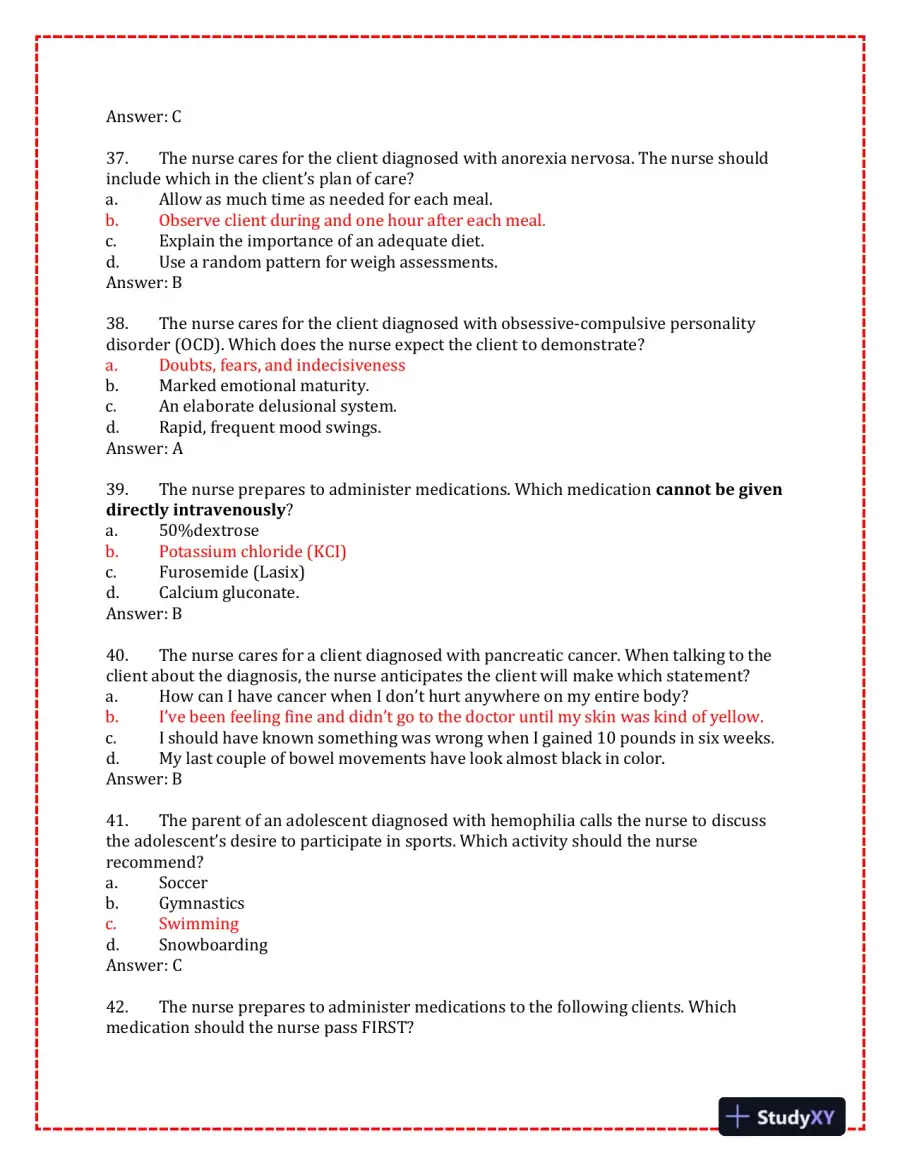 2023-2024 KAPLAN Pediatrics Predictor Exam With Answers (150 Solved Questions), page 10