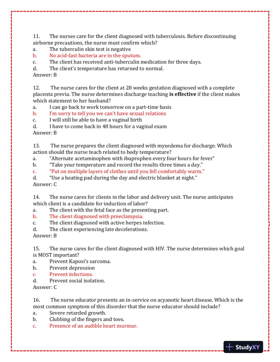 2023-2024 KAPLAN Pediatrics Predictor Exam With Answers (150 Solved Questions), page 5