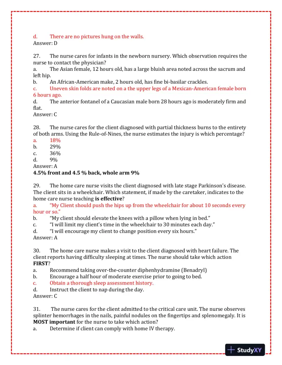 2023-2024 KAPLAN Pediatrics Predictor Exam With Answers (150 Solved Questions), page 8
