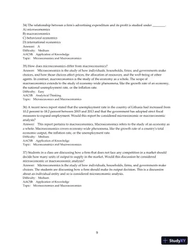 Test Bank for Microeconomics, 2nd Edition - Page 10 preview image