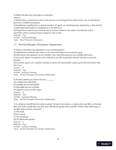 Test Bank for Microeconomics, 2nd Edition - Page 12 preview image
