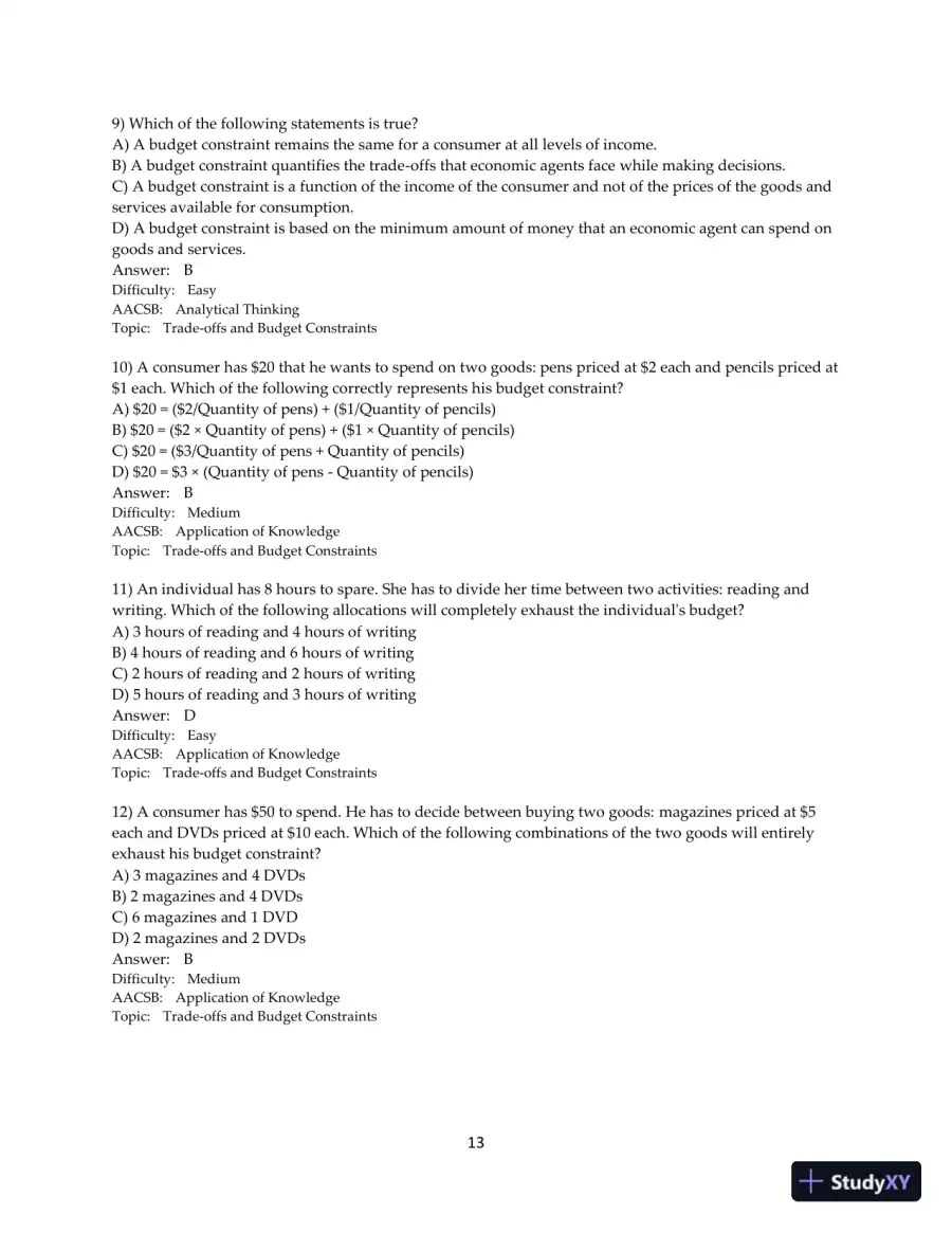 Test Bank for Microeconomics, 2nd Edition, page 14