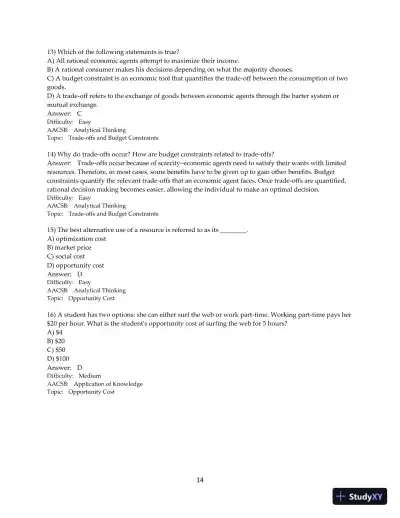 Test Bank for Microeconomics, 2nd Edition - Page 15 preview image