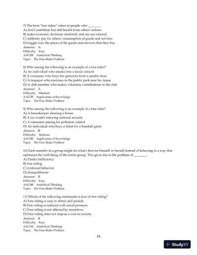 Test Bank for Microeconomics, 2nd Edition - Page 25 preview image