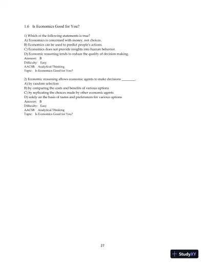 Test Bank for Microeconomics, 2nd Edition - Page 28 preview image