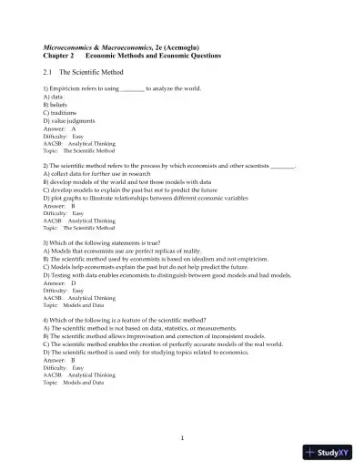 Test Bank for Microeconomics, 2nd Edition - Page 29 preview image